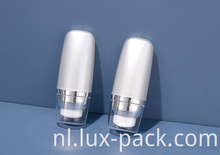 Aluminium squeeze zonnebrandsprayfles plastic vierkante vorm voor verpakkingsfles